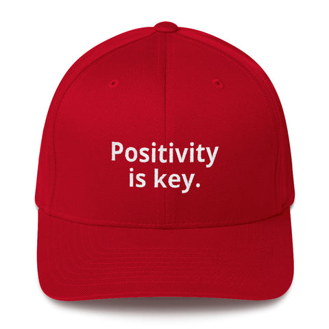 ( Positivity is key. ) Structured Twill Hat