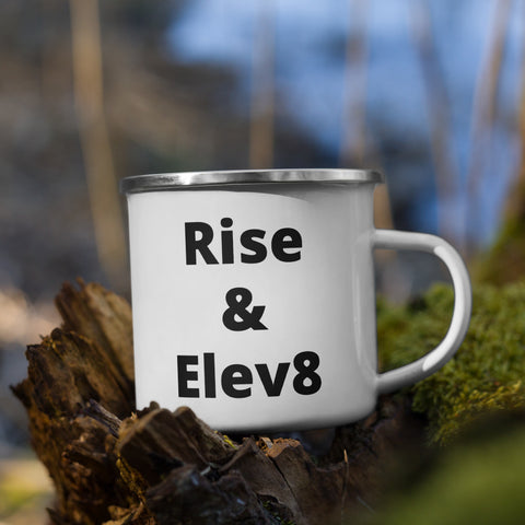 ( Rise & Elev8 ) Enamel Mug - Accessories