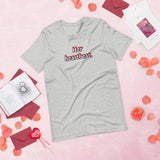 ( Her heartbeat ) Men's Valentine's Day Gray T-Shirt