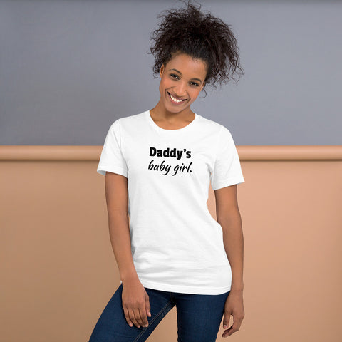 ( Daddy's Baby Girl ) White Short-Sleeve Women's T-Shirt