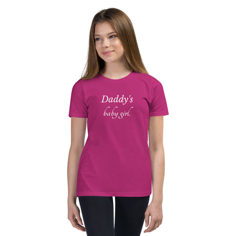 ( Daddy's Baby Girl ) Kids Short Sleeve T-Shirt